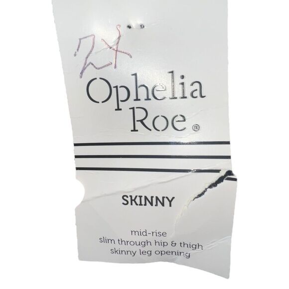 Ophelia Roe Plus Size Leggings Hi Waist Skinny Black White Herringbone 2X NWT - Picture 8 of 8